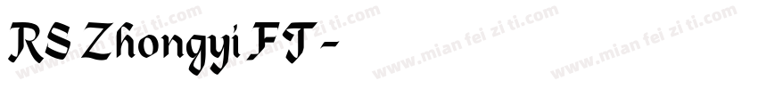 RS Zhongyi FT字体转换